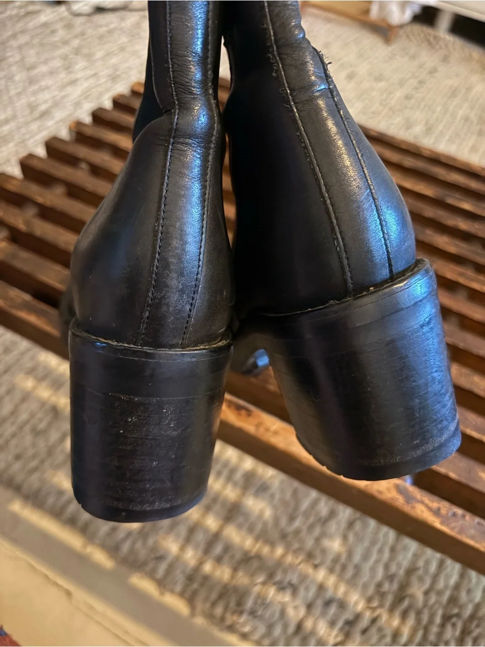 Free Lance Vintage Women’s Black Leather Chelsea Boots Size 39